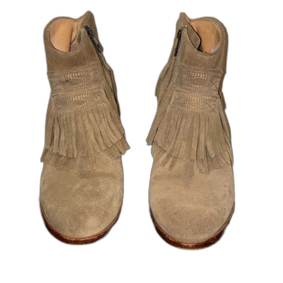 Zadig & Voltaire Fringe Ankle Boots Western Boho Style Women’s Size 38 - Picture 1 of 7